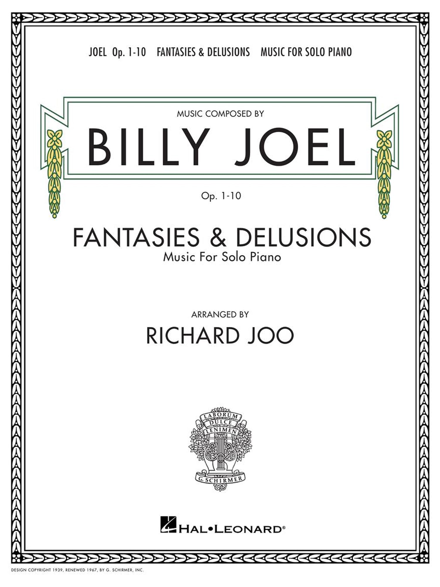 Fantasies And Delusions. Piano Solo.: Music for Solo Piano, Op. 1-10