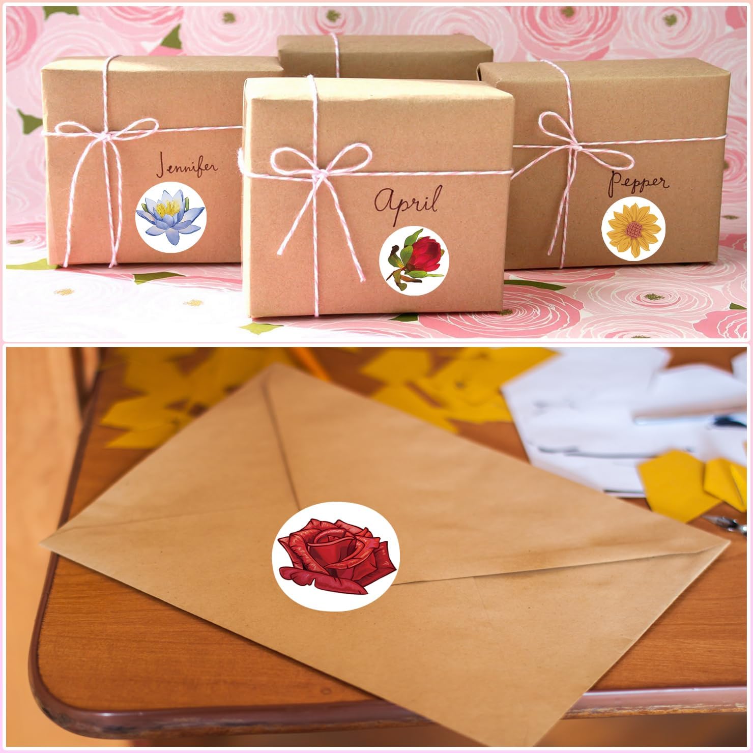 1000 PCS Flower Stickers Rolls for Kids -Round 1.5 Inch 16 Tyles Beautiful Flower Kindergarten Sticker Teacher Stickers for Kids Birthday Party School Reward Giveaways