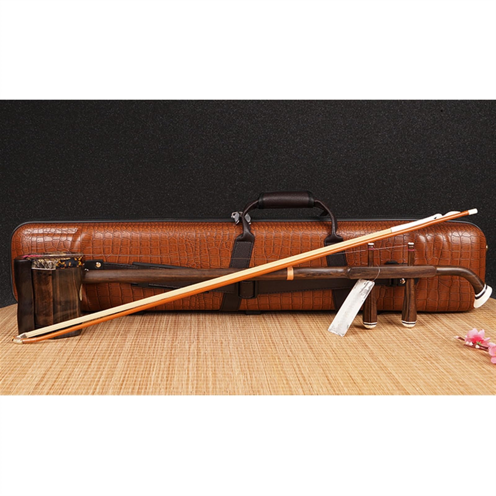Suzhou – Instrument Erhu Hexagonal En Acajou Ancien, Professionnel, Type De Jeu Pour Adulte, Avec Étui Rigide Professionnel Erhu