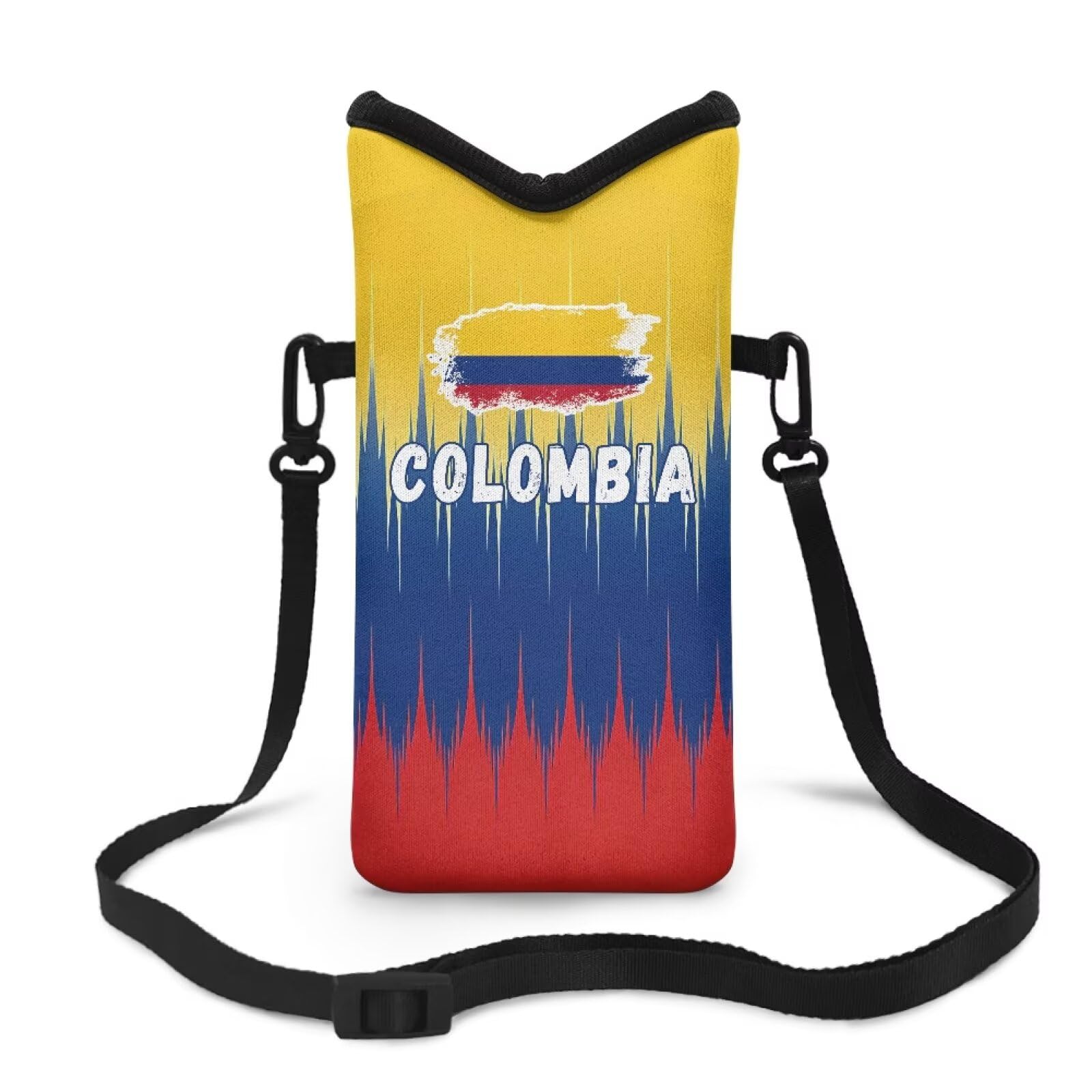 Qoiuvncy Colombia Small Crossbody Bags Lightweight Cellphone Crossbody Bag for Women Men Mini Phone Purse with Cross Body Strap for World Cup 2026