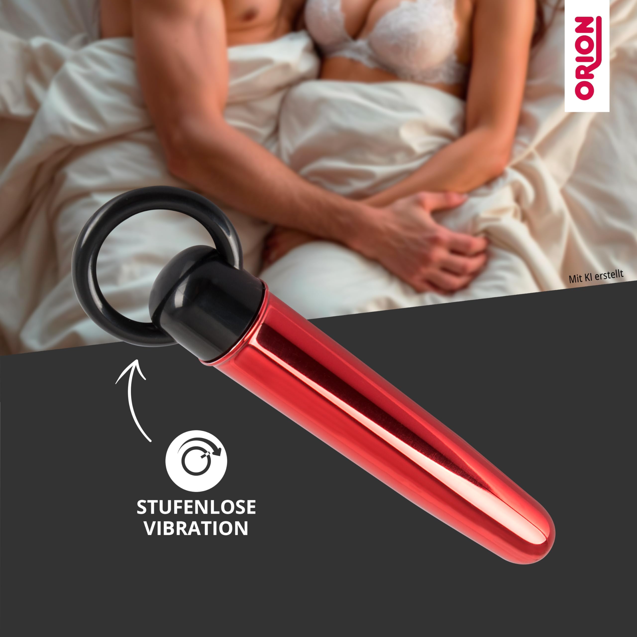 Orion Vibrator Vibe – stimolatore liscio per donne, vibratore discreto dal design metallico, semplice massaggiatore da portare con sé.
