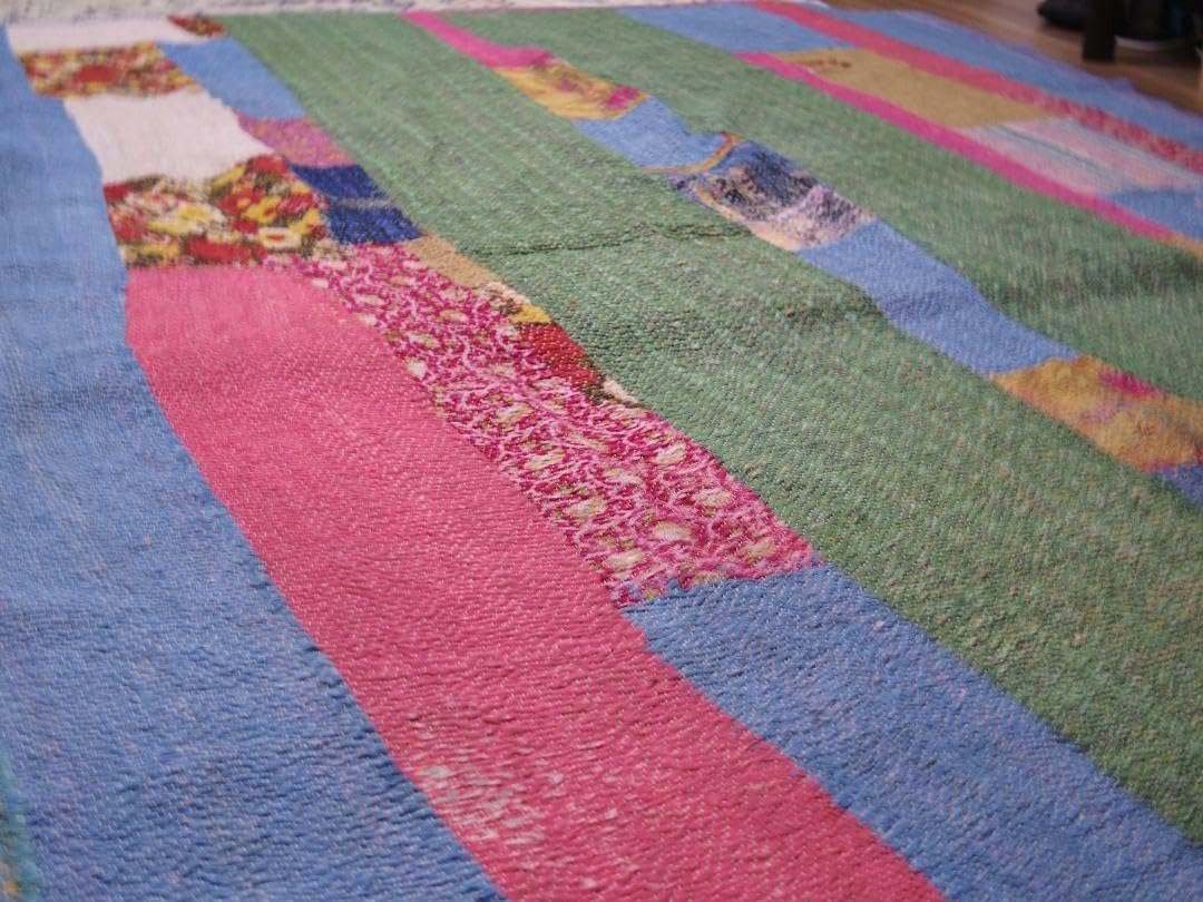 Amazon.co.jp: ヴィンテージ ラリーキルト カンタキルト カバー 厚手  