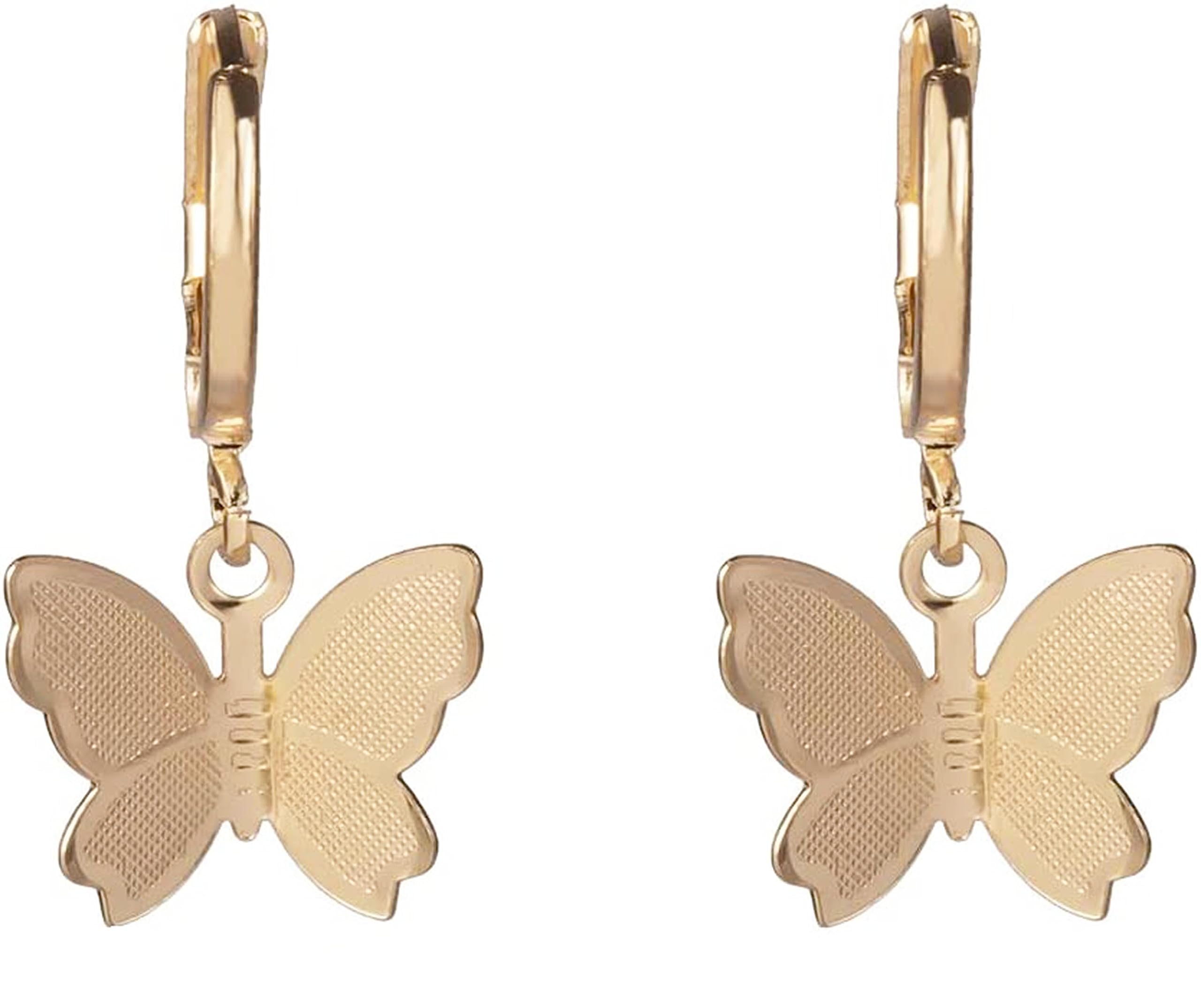 Butterfly Gold Design Hoop Earring For Unisex-Adult (B0CJ8XL974) Amazon Price History, Amazon Price Tracker