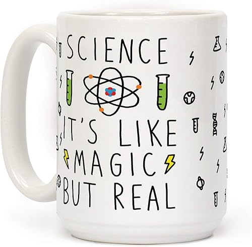 Miniatura 6 de LookHUMAN Taza de café de ciencia – Tazas de café únicas para los amantes del café, tazas de café de cerámica con impresión de doble cara como