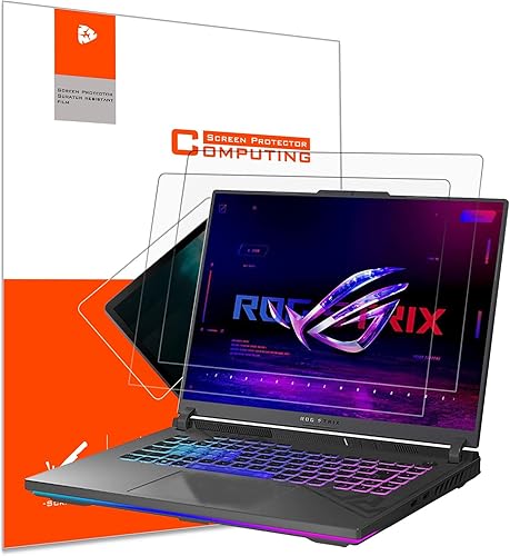 Paquete de 2 protectores de pantalla antirreflejos para portátiles ASUS ROG/TUF de 16 pulgadas, Zephyrus M16/Zephyrus Duo 16/Zephyrus G16/Flow
