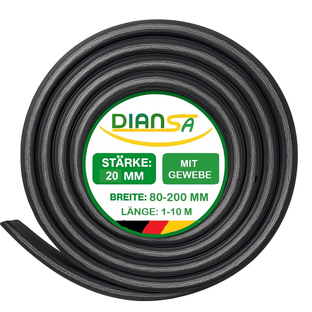 Gummistreifen mit Gewebe in der Größe 1500x120x20mm Gummi-Matte Auflage Streifen Unterlage Schürfleiste Abrieb Schneeschild Leiste