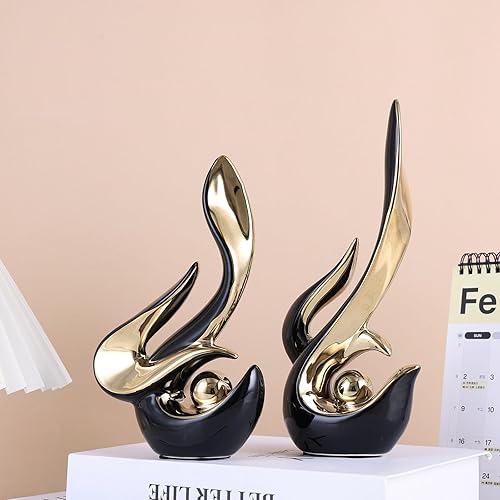 Miniatura 6 de XMGZQ Arte abstracto moderno de mediados de siglo, decoración del hogar, estatuas de porcelana para sala de estar, centros de mesa auxiliares para