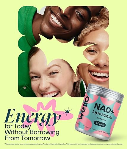 Miniatura 4 de Suplemento liposomal NAD+ - Complejo de alta pureza 601 mg - Alternativa NMN para energía celular, metabolismo saludable, función cognitiva, salud