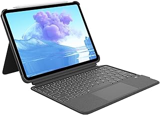 CHESONA Magnetic Detachable iPad Pro 11-inch Case (4th Gen - 2022), Multi-Touch Trackpad, 7-Color Backlit, Bluetooth Keyboard with Kickstand for iPad Pro 11 4th/3rd/2nd/1st Gen, Air 5/4
