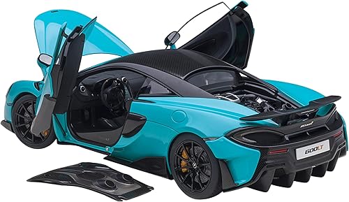 Miniatura 2 de Auto Art Models Autoart 76083 McLaren 600LT Fistral Blue and Carbon 118 Model Car