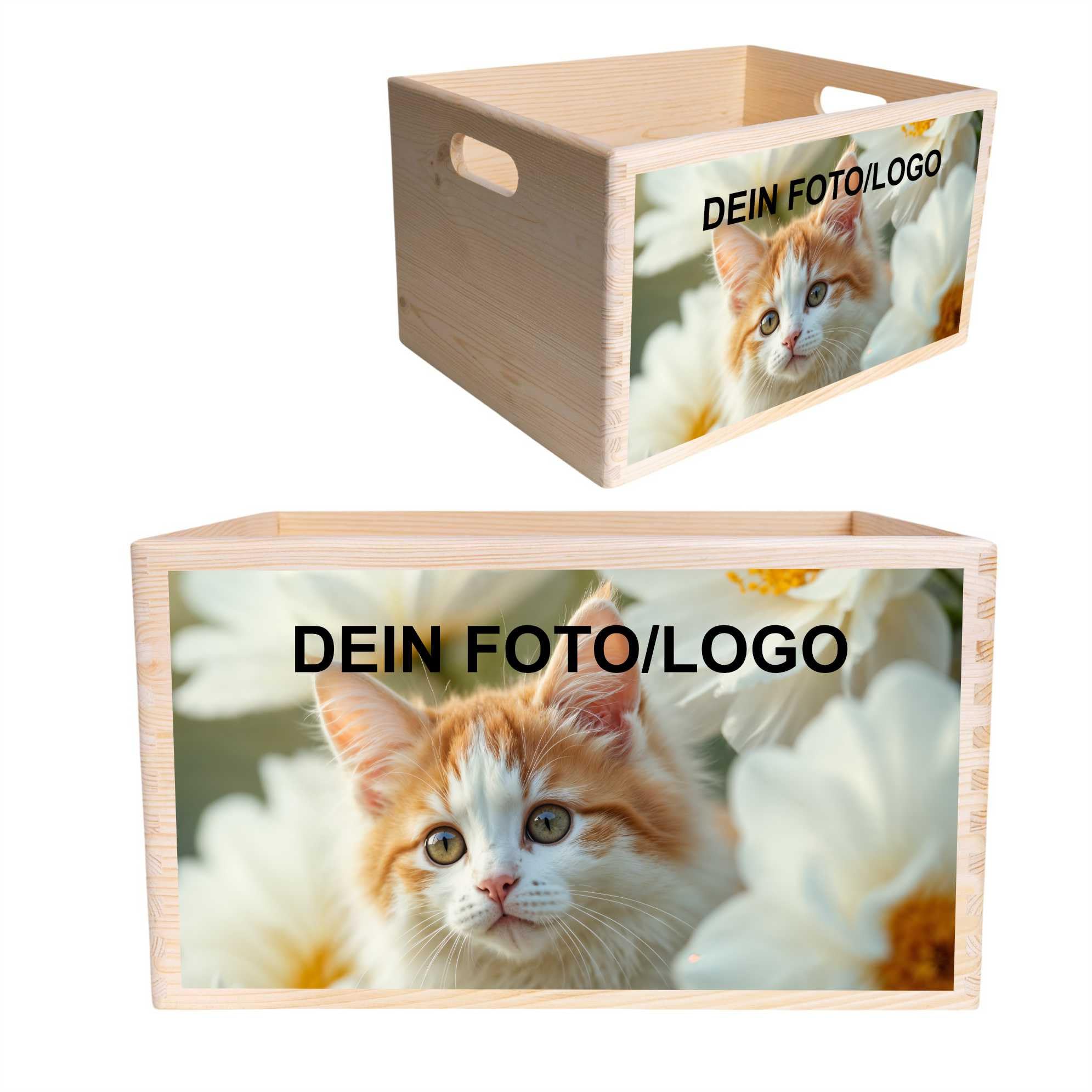 Creative Deco Personalised Any Photo Gifts for Women, Men, Girls or Boys | Unique Custom Gift Box for Him/Her | Customised Wooden Storage Box | Perfect as a Keepsake or Decoration