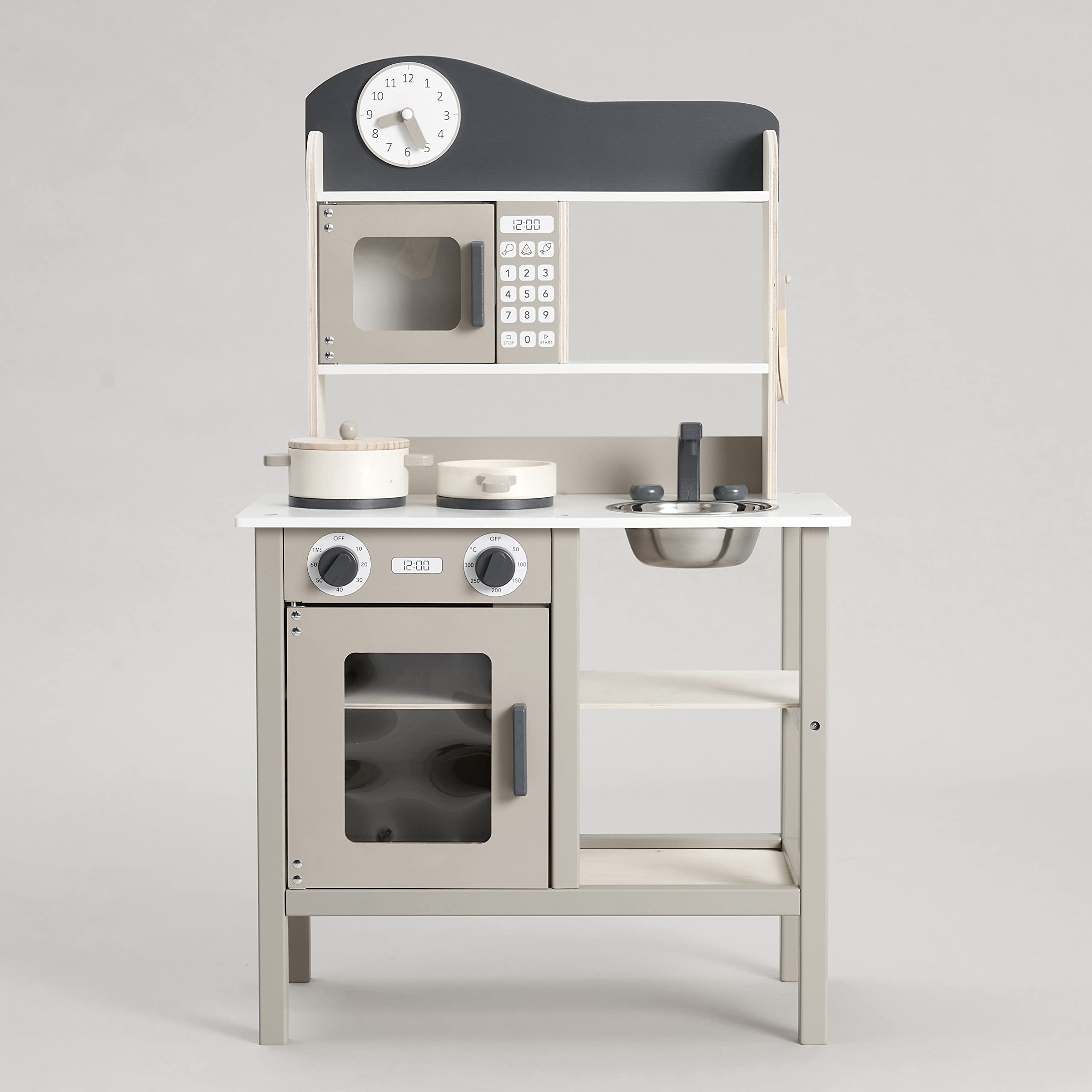 Buy Kidoz Essential Play Kitchen, Wooden Toy Kitchen With Realistic