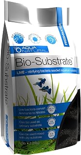 Aqua Natural Galaxy Sand Bio-Substrate 5lb: Live Nitrifying Bacteria Aquarium Sand for Instant Cycling & Planted Tanks
