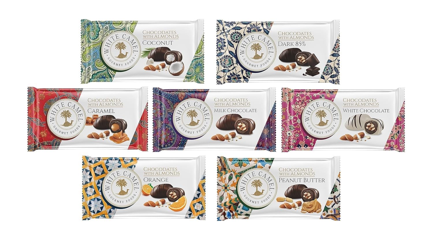 Chocodates with Almonds, Assorted flavours 1kg