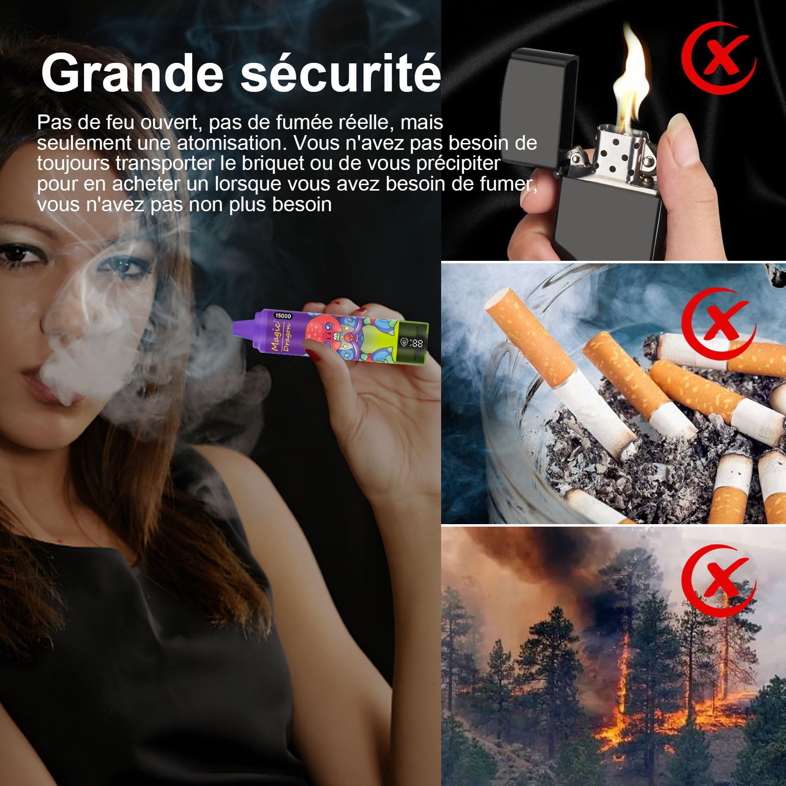 Amazon | 15000 パフ 電子タバコ 充電式 シーシャ 持ち運び 水タバコ