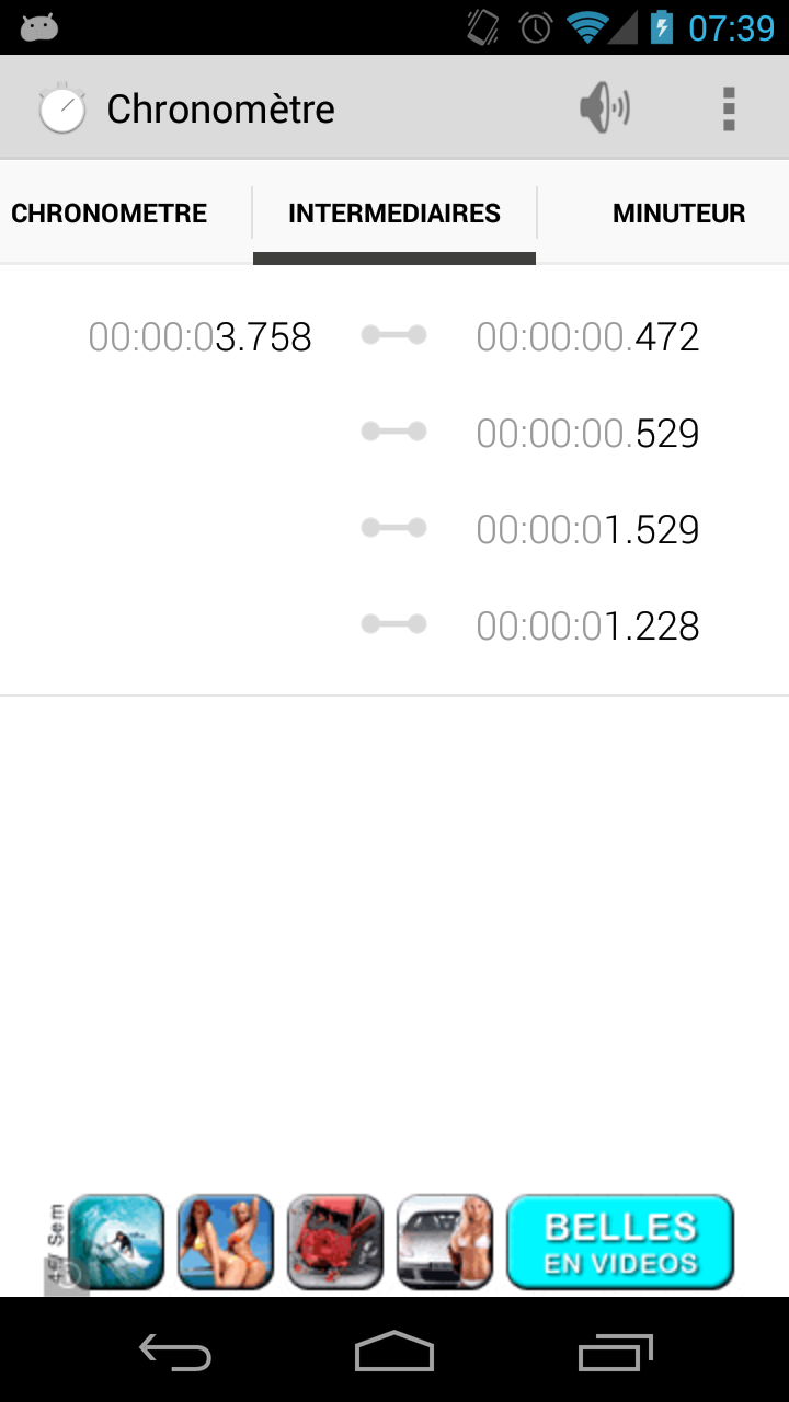 Stopwatch Pro App on the Amazon Appstore