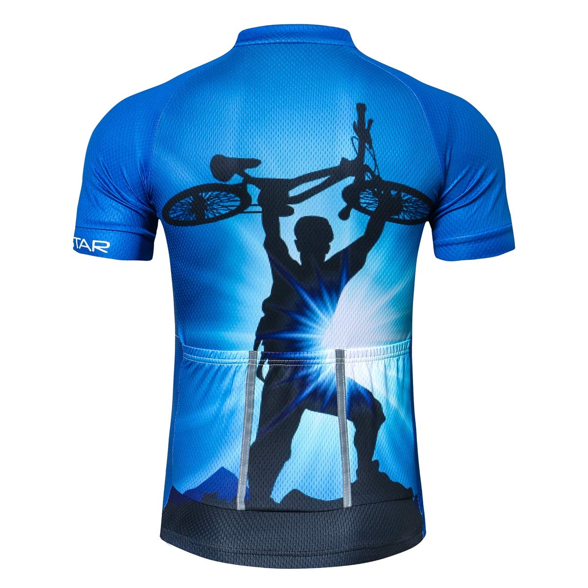 Cycling Jersey Men, Bicycle Tops Short Sleeved Summer Bike Shirts Outdoor Biking Jersey Quick Dry