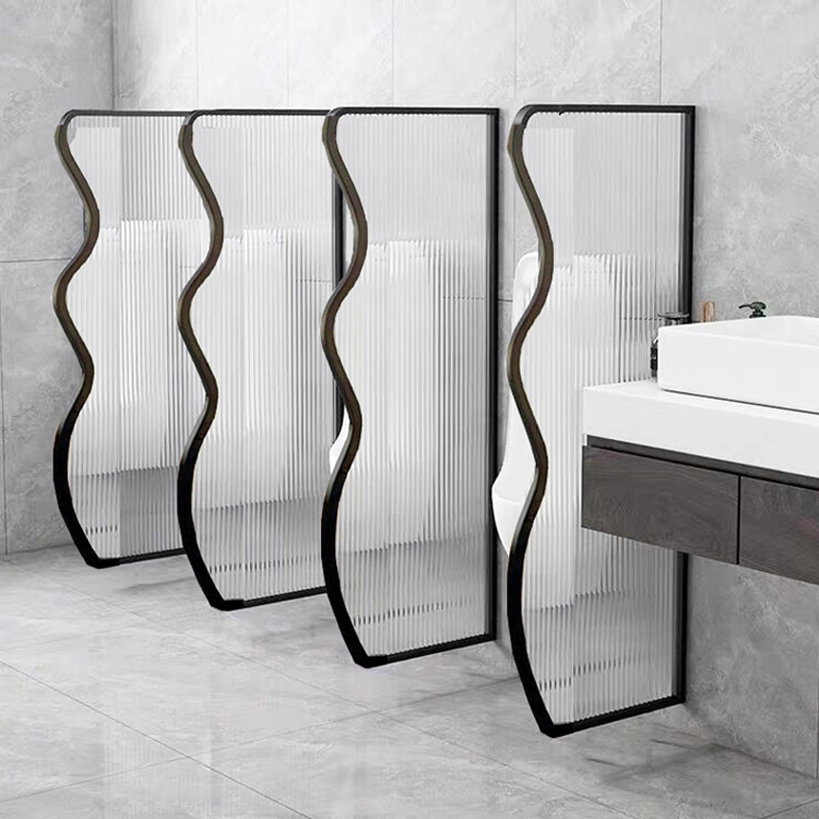 AYCDL Urinal Partition, Toilet Partition, Waterproof Urinal Partition for Men's Toilet, Urinal Privacy Screen for Bathroom/hotel