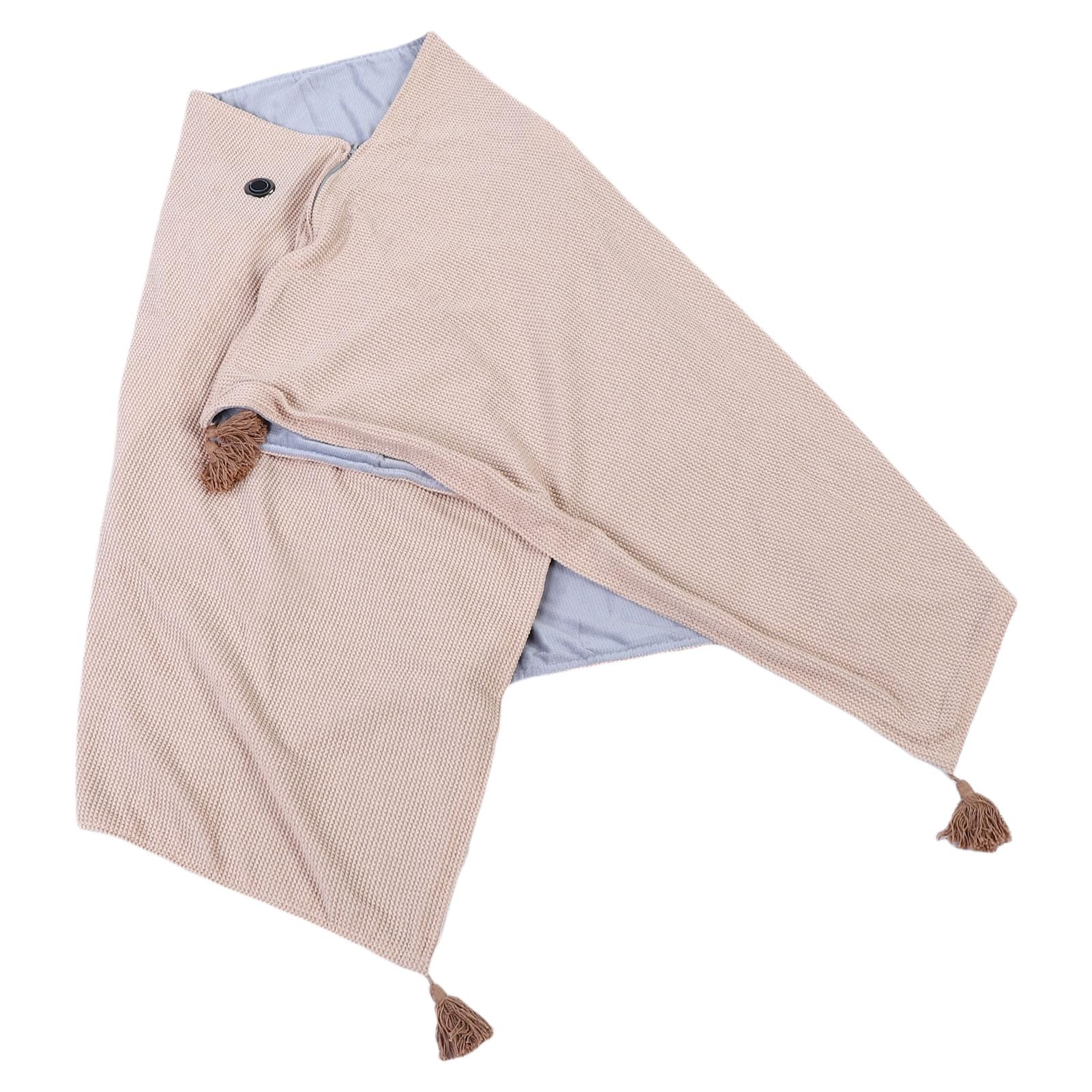 VGEBY Coperta riscaldata, coperta elettrica USB con 3 livelli di calore, 9 zone di riscaldamento, scialle in morbido cotone per casa e ufficio