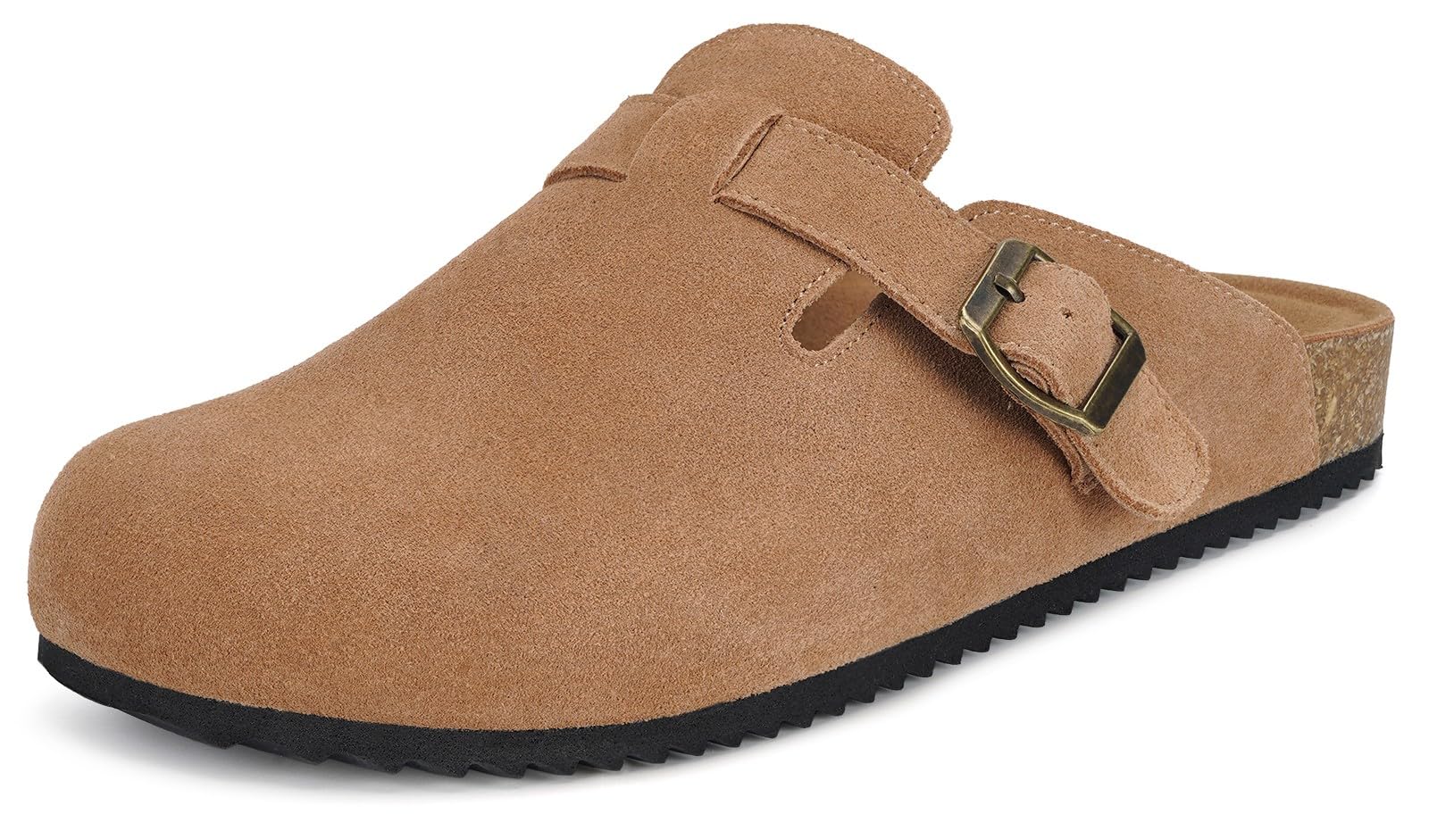 Sabot Donna Ciabatte Uomo Chiuse con Comodo Pantofole in Pelle Scarpe da Giardino Traspirante Sandali Ciabatta 36-46