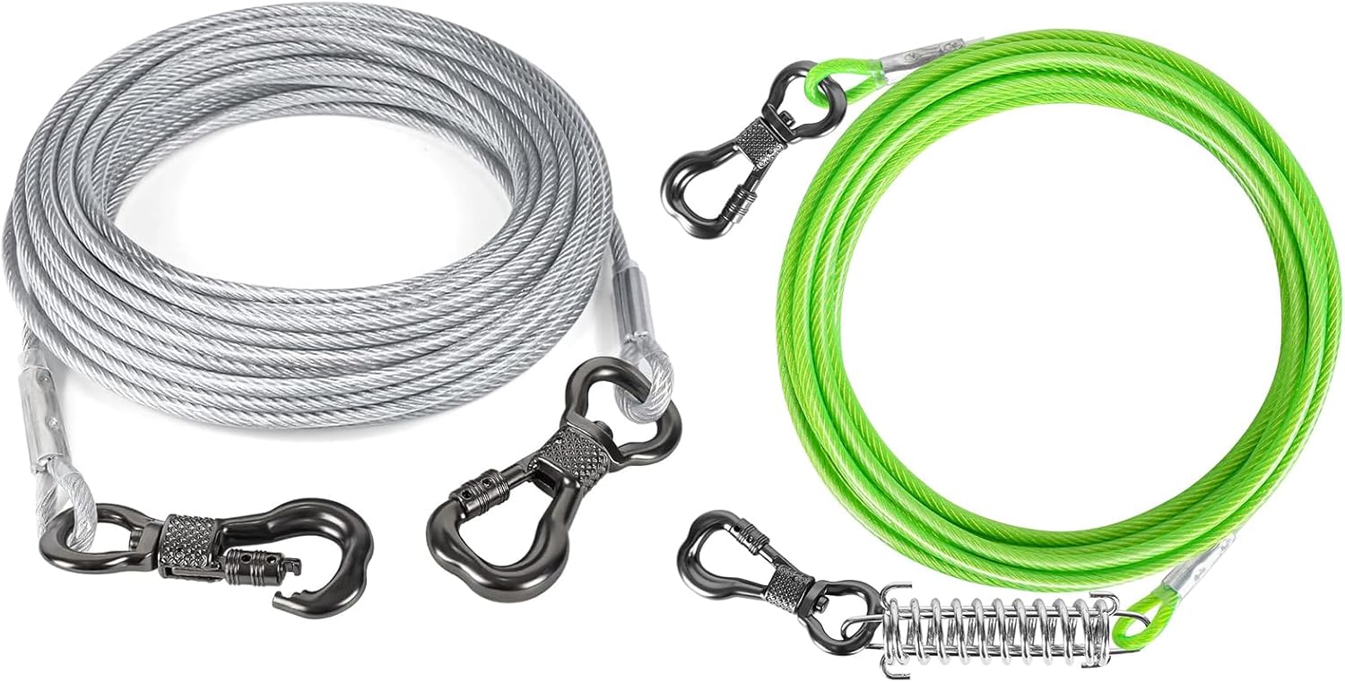 Tresbro Dog Tie Out Cable 15FT + 40FT