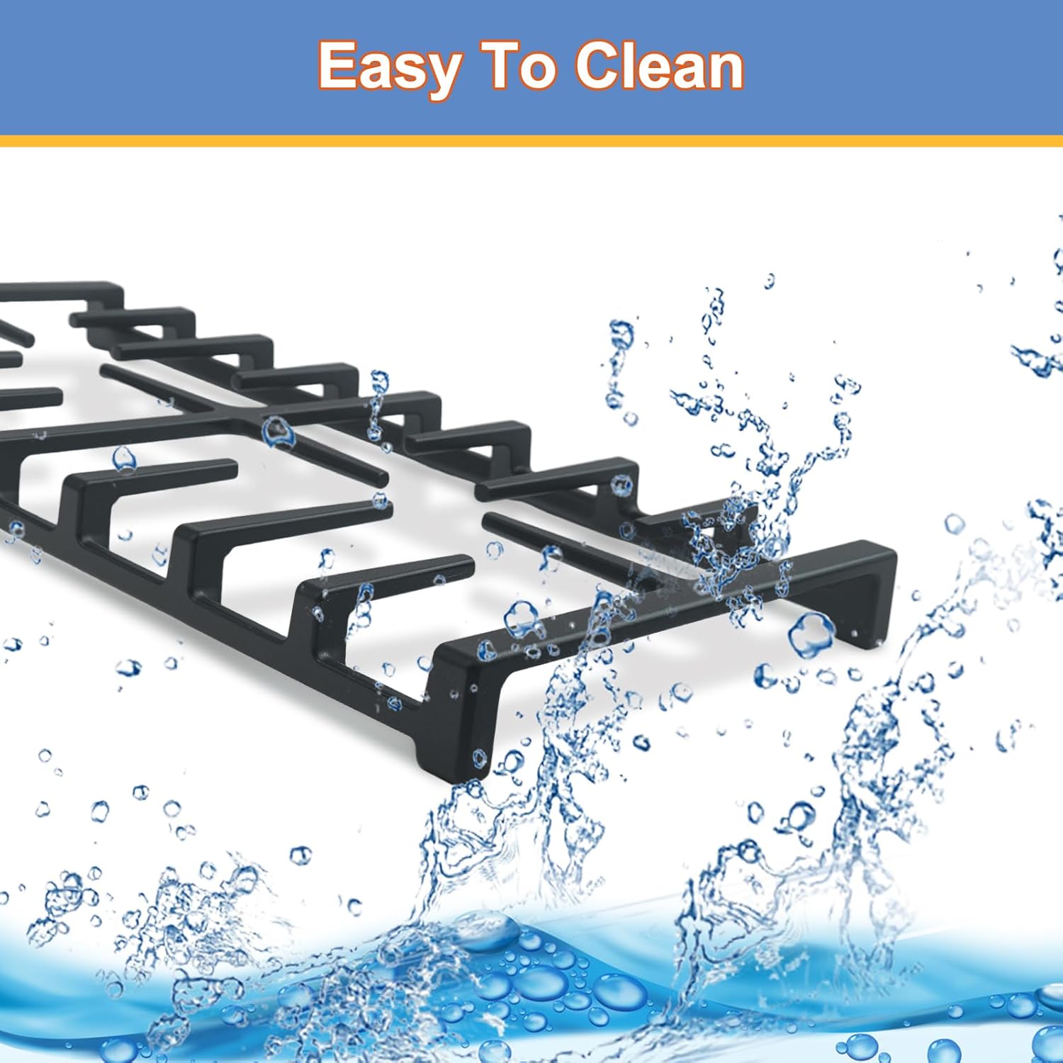 WB31X27150 Center Grate for GE Gas Stove JXGRATE1 WB31X24737 General Electric Gas Range Grate Surface Burner Grate GE Cooktop Parts Stove Top Grate Cast Iron Rack