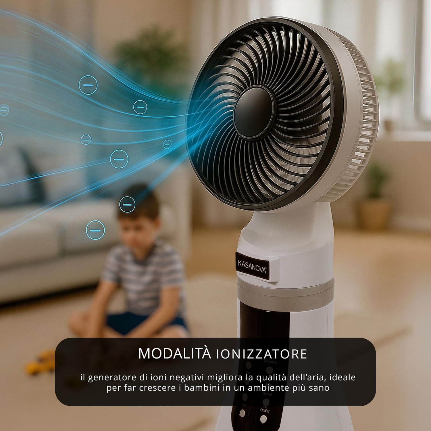 Ventilatore 4 in 1 con oscillazione 3D Combi