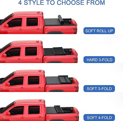 Miniatura 7 de JDMSPEED Funda enrollable suave para caja de camioneta compatible con Nissan Titan 2004-2015 de 5.5 pies, accesorios solo para modelos con sistema