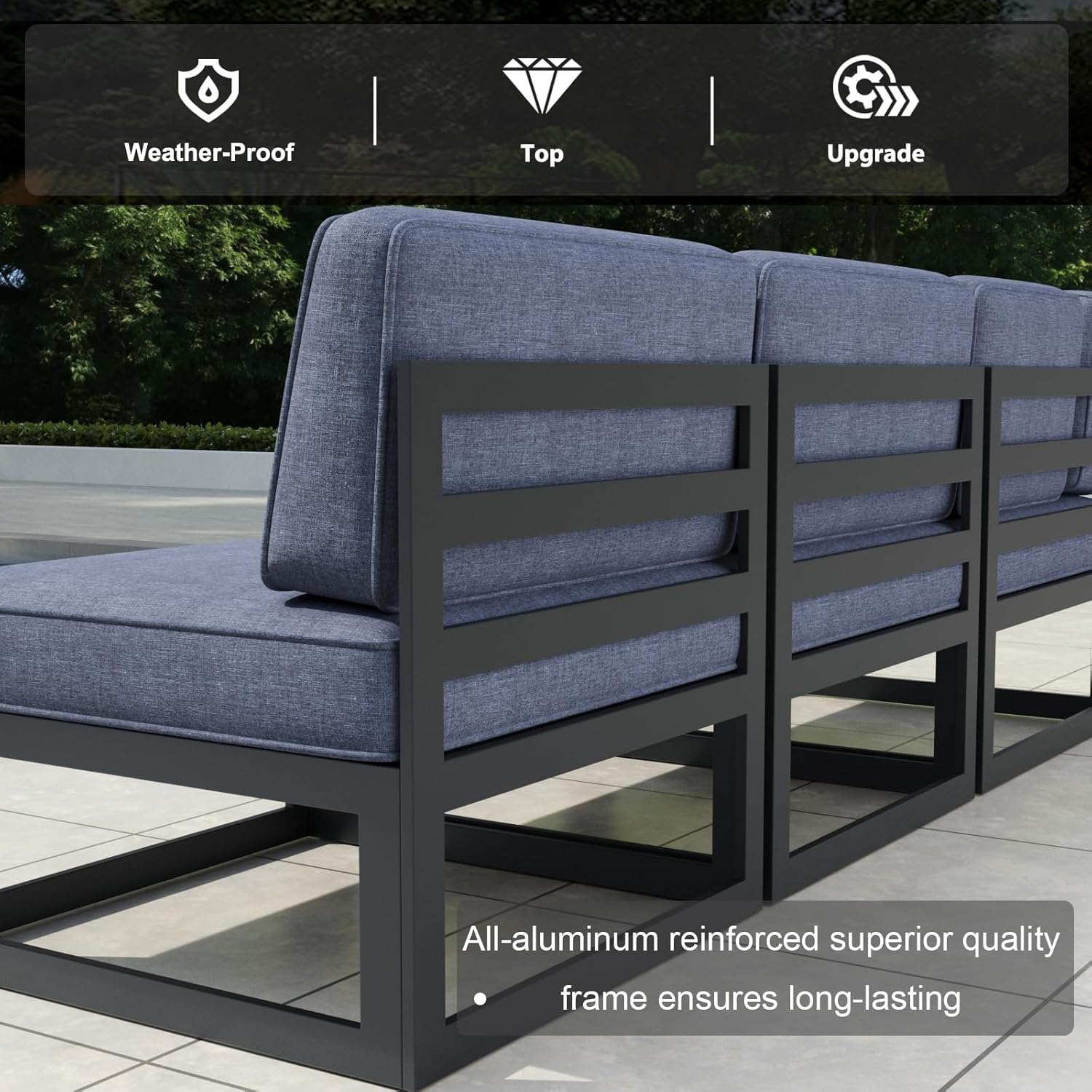 11 Pieces Aluminum Patio Furniture Set with Propane Gas 44" Fire Pit Table, Metal Outdoor Conversation Sofa Set with Seating Cushions