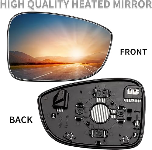 Miniatura 2 de LOIYLLEN Espejo lateral del pasajero de repuesto para Honda Accord 2018 2019 2020 2021 2022  Espejo lateral derecho, espejo retrovisor de vidrio con