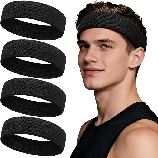 Fascia tergisudore per fronte, fascia sportiva da uomo - 1