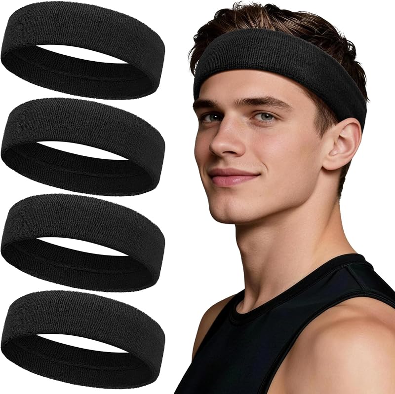 Fascia tergisudore per fronte, fascia sportiva da uomo