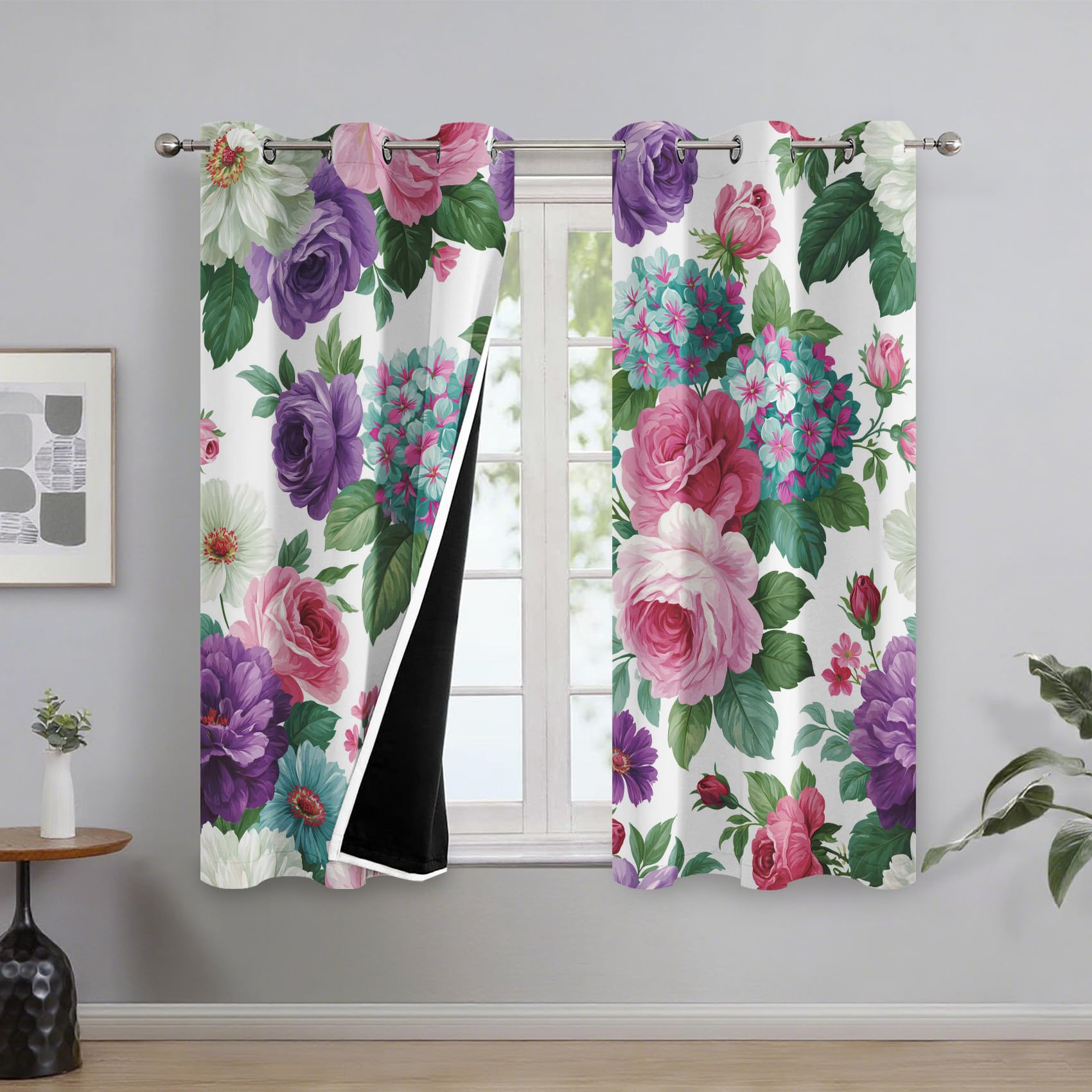 Générique Rideau Occultant Rose, 117x137 cm (LxH)