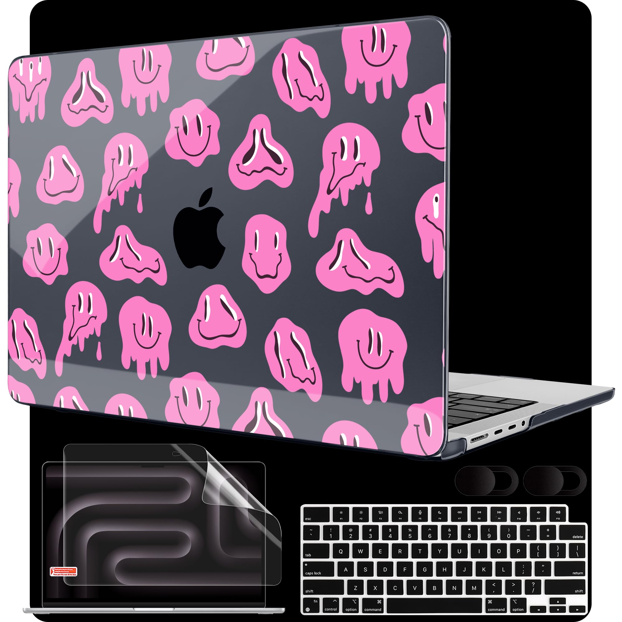 MEEgoodo Case for M4 MacBook Pro 16 inch Case 2024 2023 2021, Fit Model A3403/A3186/A2991/A2780/A2485 M3 M2 M1 Pro/Max Chip, Laptop Hard Shell Cases