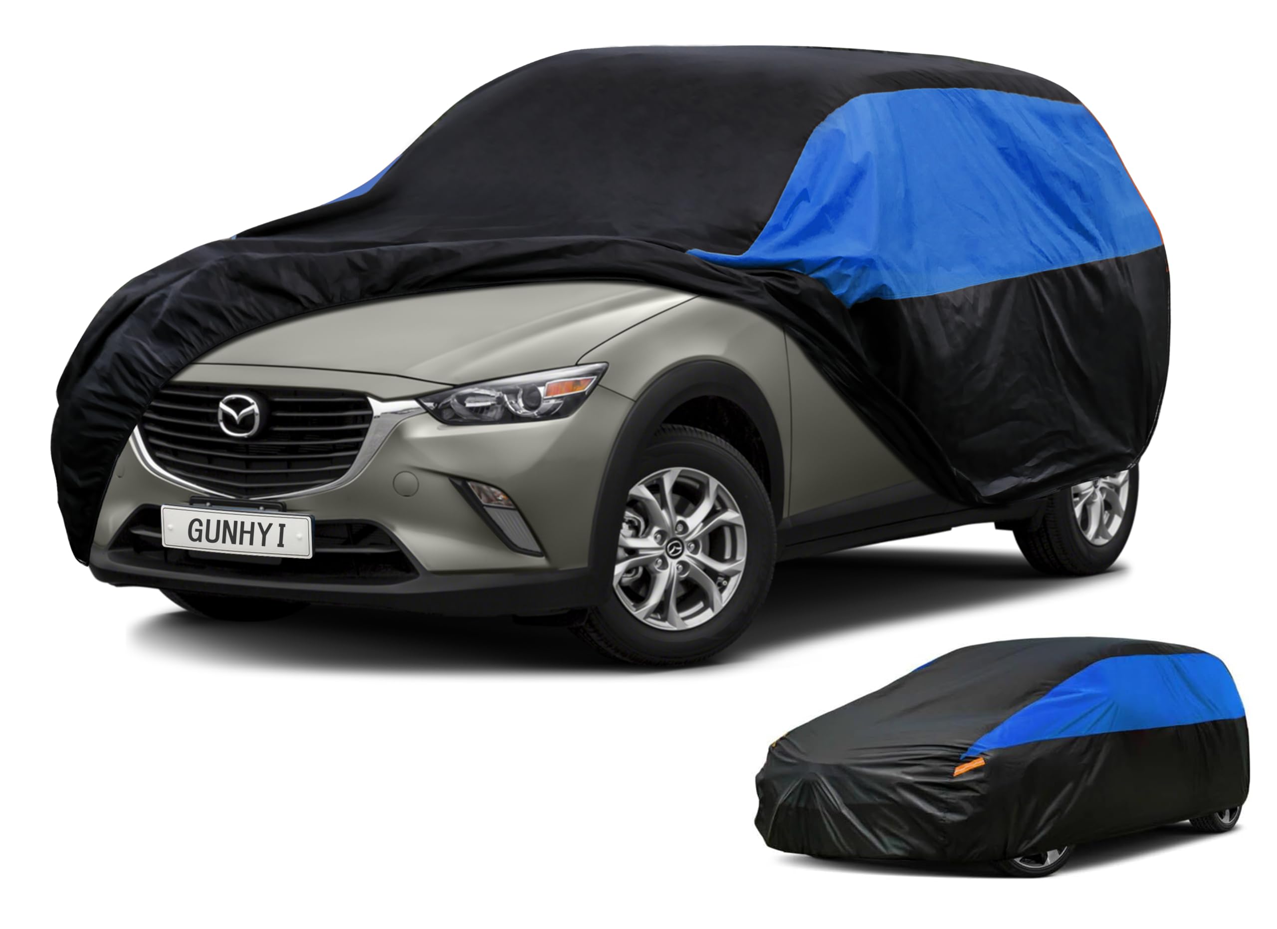 GUNHYI Mazda Car Cover Custom Fit Mazda CX3 CX-3 Waterproof All Weather, Lightweight Full Car Cover Outdoor Sun UV Rain Dust Snow Wind Protection.