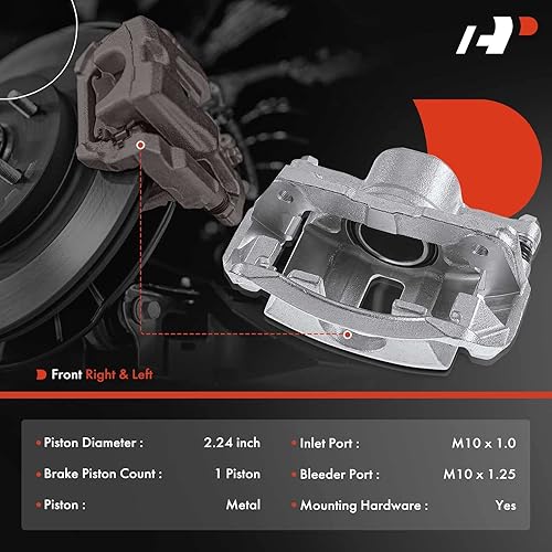 Miniatura 2 de A-Premium Pinza de freno de disco delantero con soporte compatible con modelos seleccionados de Isuzu, Acura y Honda - CL 1997-1999, IntegraCR-V