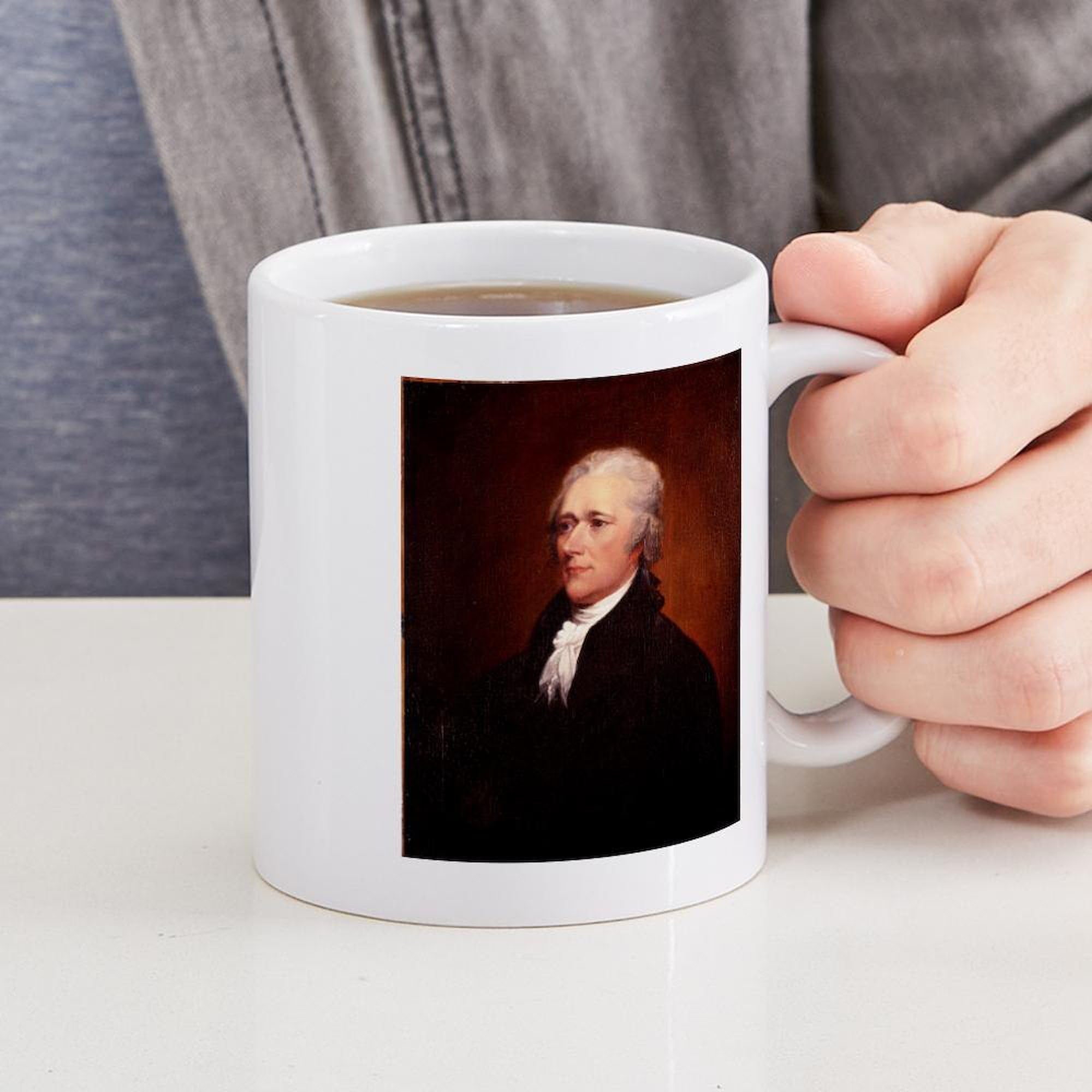 Amazon.com | CafePress Alexander Hamilton Mug 11 oz (325 ml) Ceramic Coffee  Mug: Coffee Cups & Mugs