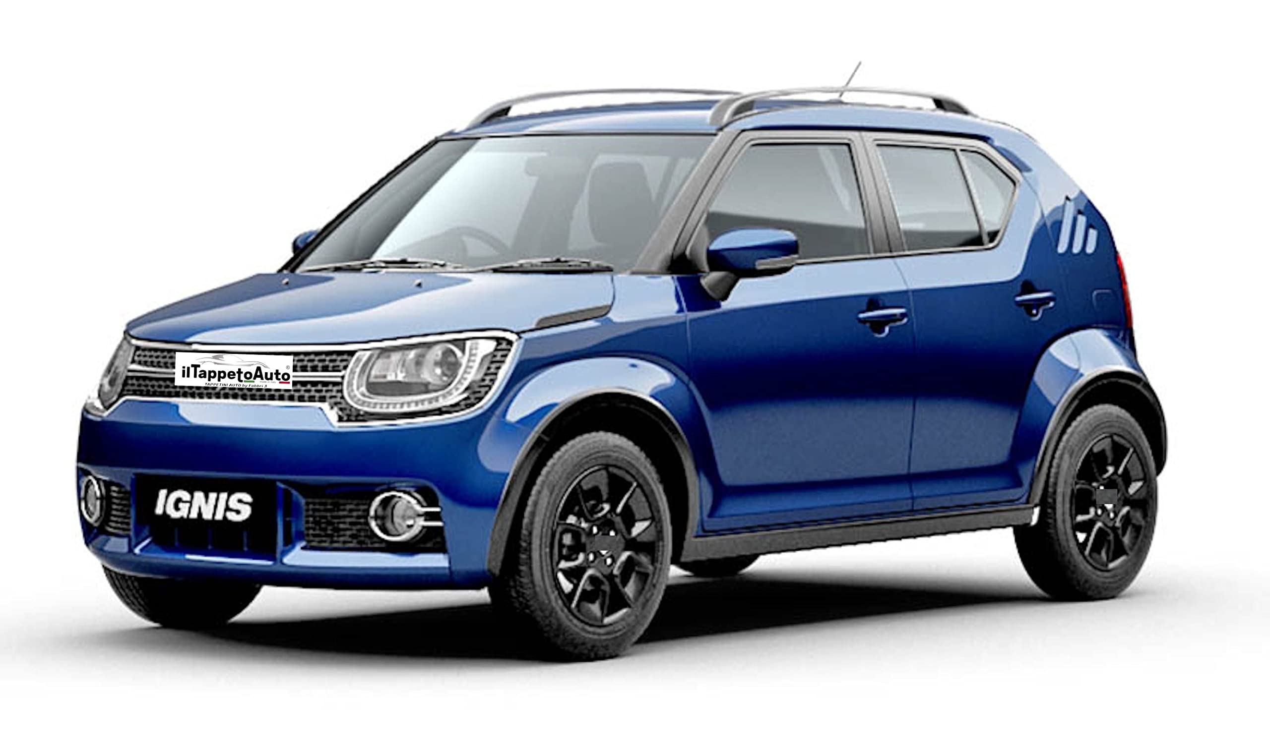 ilTappetoAuto by Fabbri 3-904116-50B-833034 - Tappeti in Gomma su Misura per Abitacolo e Bagagliaio Compatibile con Ignis III dal 2017-