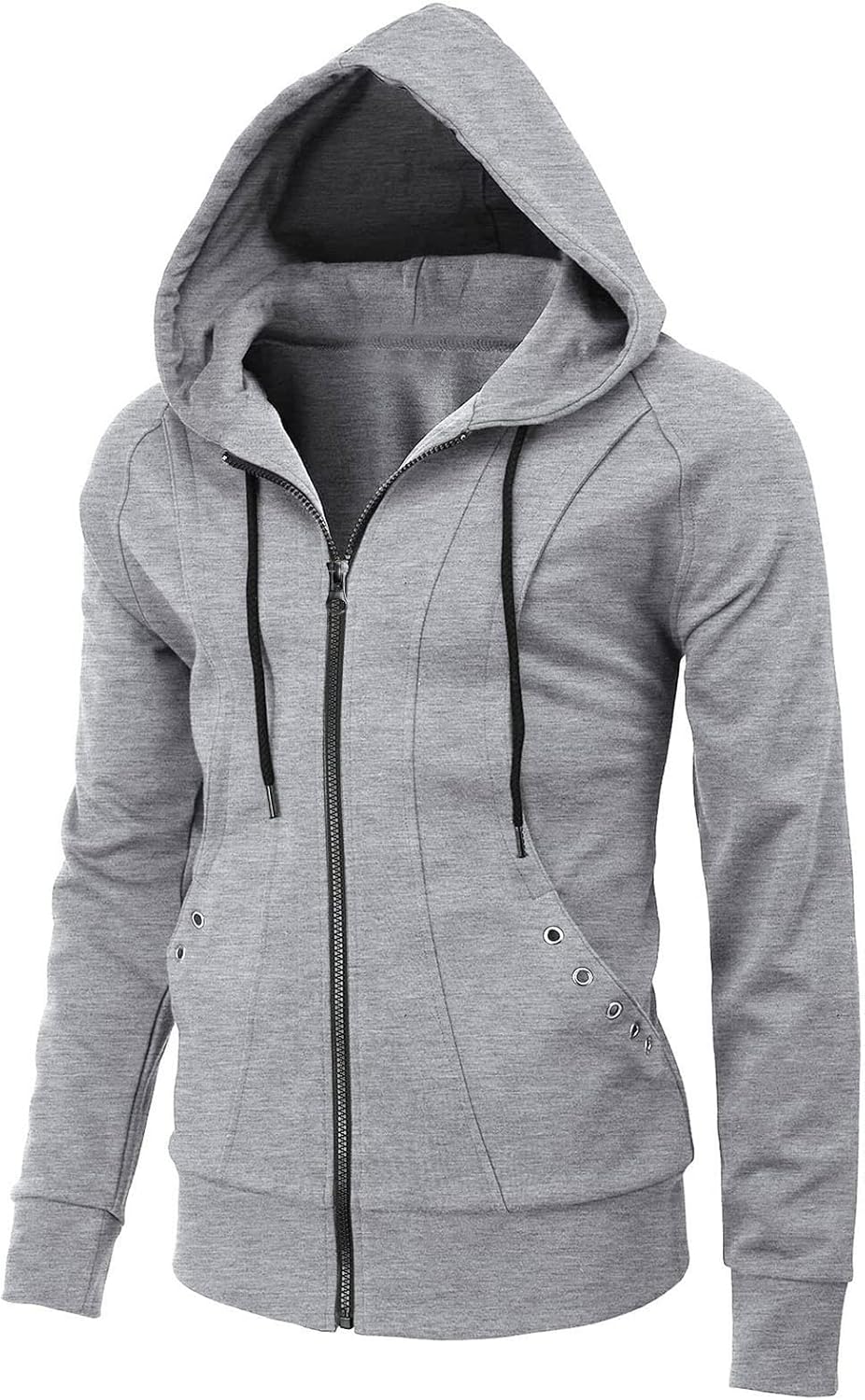 Ymosrh Men's Sweatshirts Long Sleeve Hoodie Sweatshirt Top Cardigan Hooded Jacket Fashion Hoodies & Sweatshirts, L-3XL