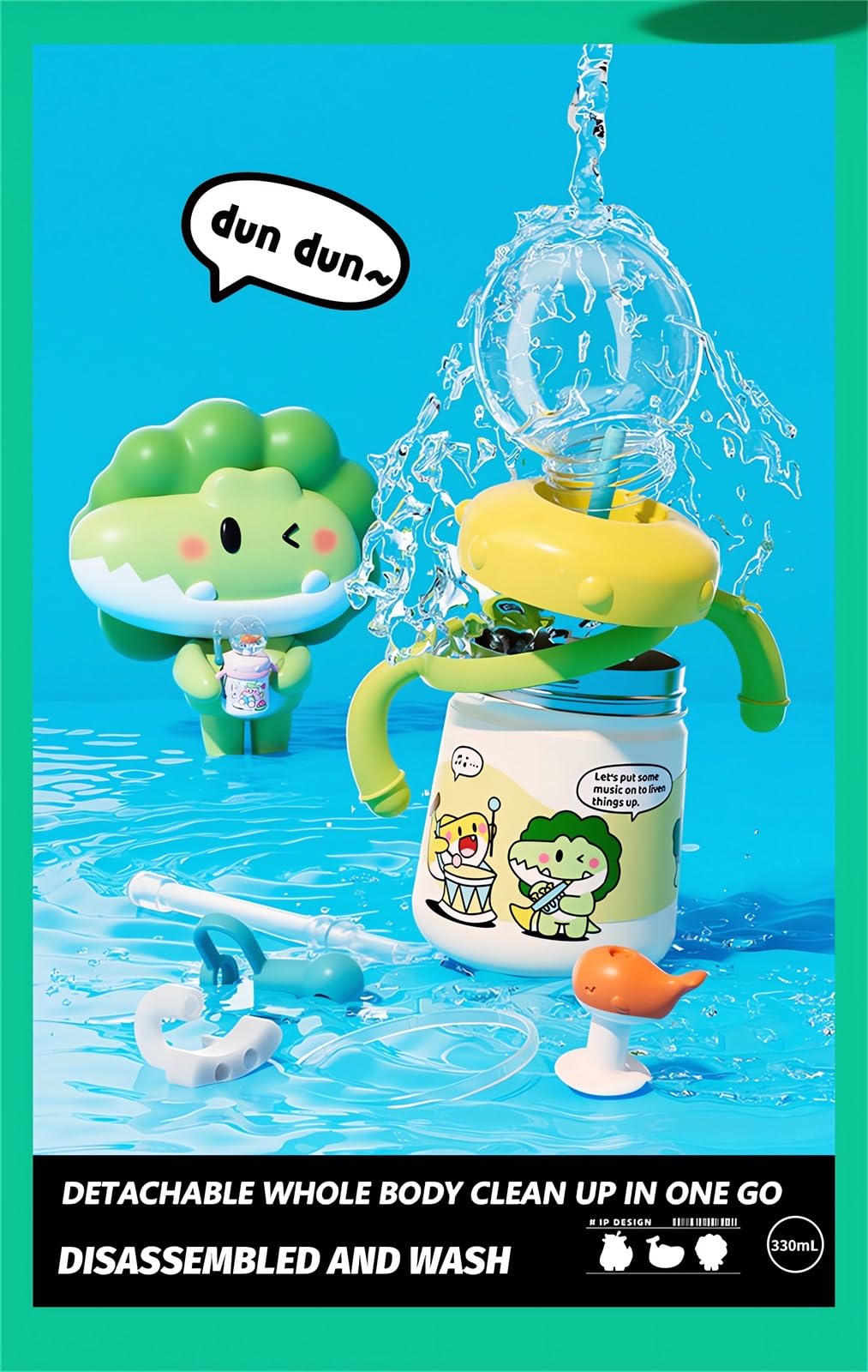 Stainless Steel Whale Fountain Tumbler with Handle 2025 Drinking Cup with Whale Squirt Insulated Travel Tumblers Kids Weighted Sippy Cup No Spill Cute Water Bottle with Lids and Straws Leak Proof (): B2