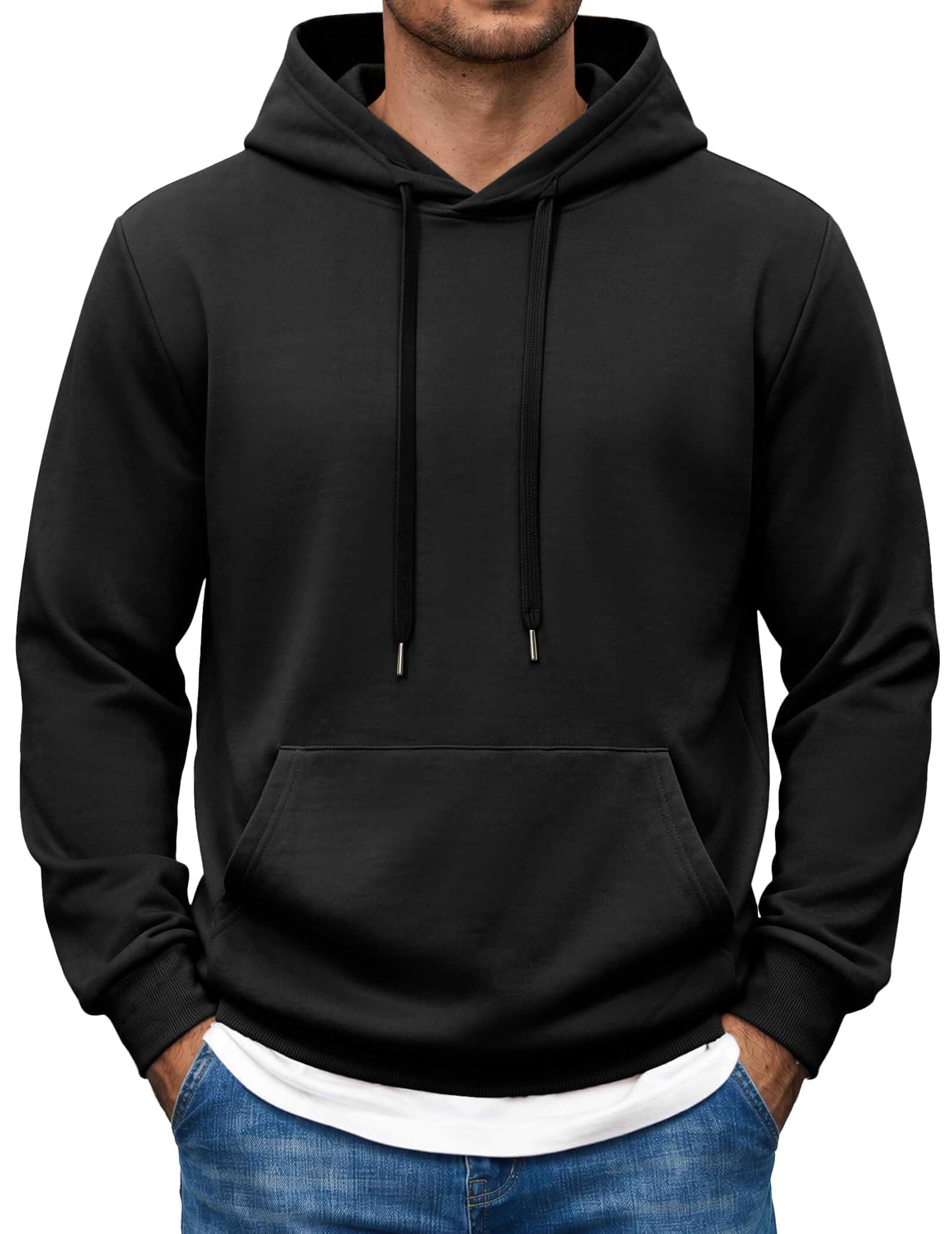 COOFANDY Men's Hoodie Pullover Hooded Sweatshirt Casual Long Sleeve Fashion Men's Pullover Hoodie Hooded Sweatshirt with Kangaroo Pocket for Casual Daily Wear, Travel, Weekend, Workout and Streetwear