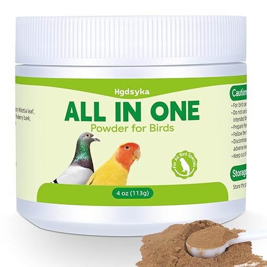 All in One Medicine Powder for Pigeon Parrots Canary Finches Parakeet Cockatiels Aviary Birds, Helps Maintain Digestive Balance Overall Vitality, Drinking Water Additive Wellness Support Powder