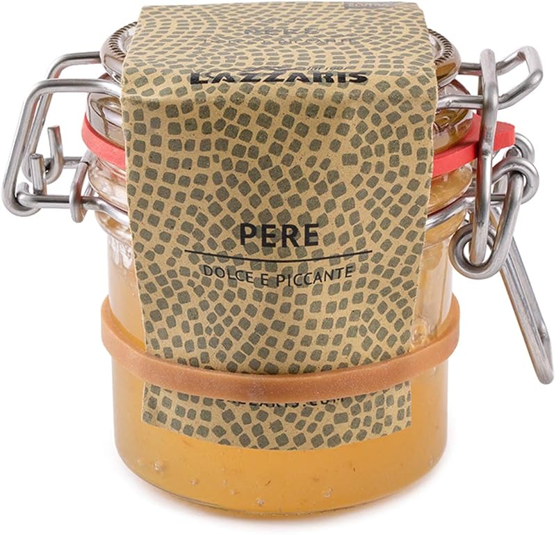 Lazzaris 1901 - Salsa di pere 120 g Gourmet - 6 vasi per cartone
