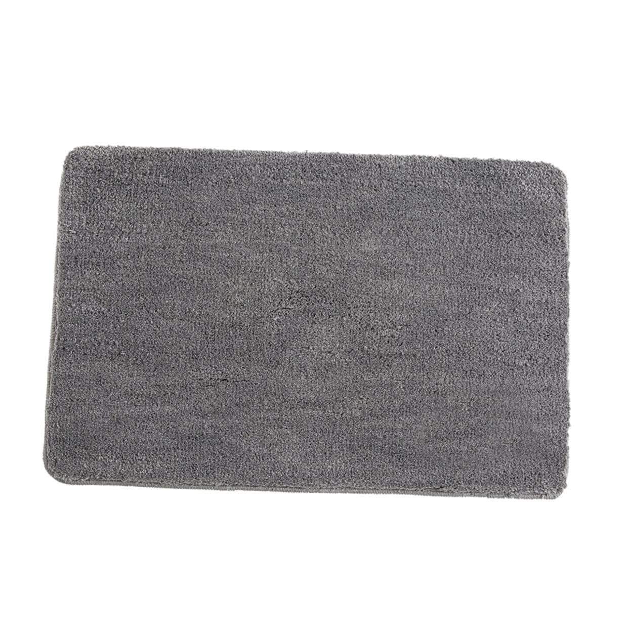 Evita resbalones con la alfombra de baño absorbente YARNOW de microfibra gris para suelo