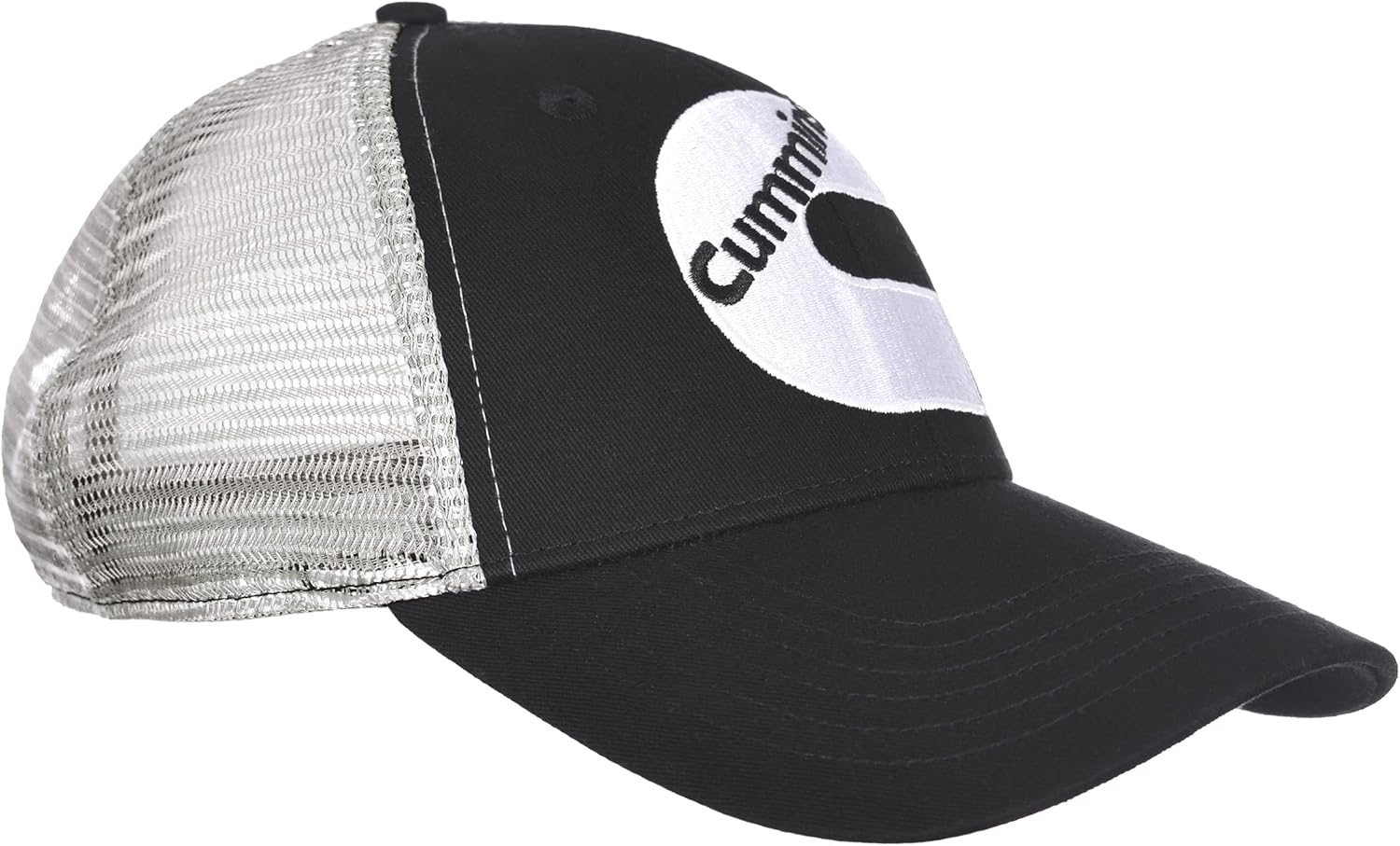 JH Design Group Men's Cummins Logo Cap Adjustable Black & Gray Hat - Image 2
