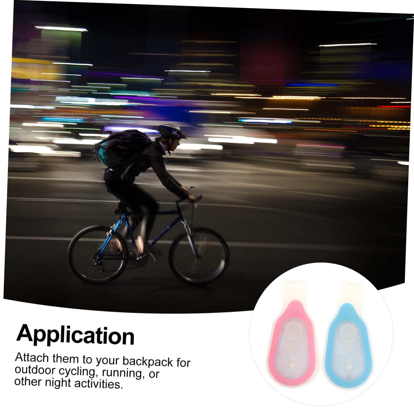 VANZACK Backpack Light Night Safety Running Lights Portable Led for Outdoor Activities