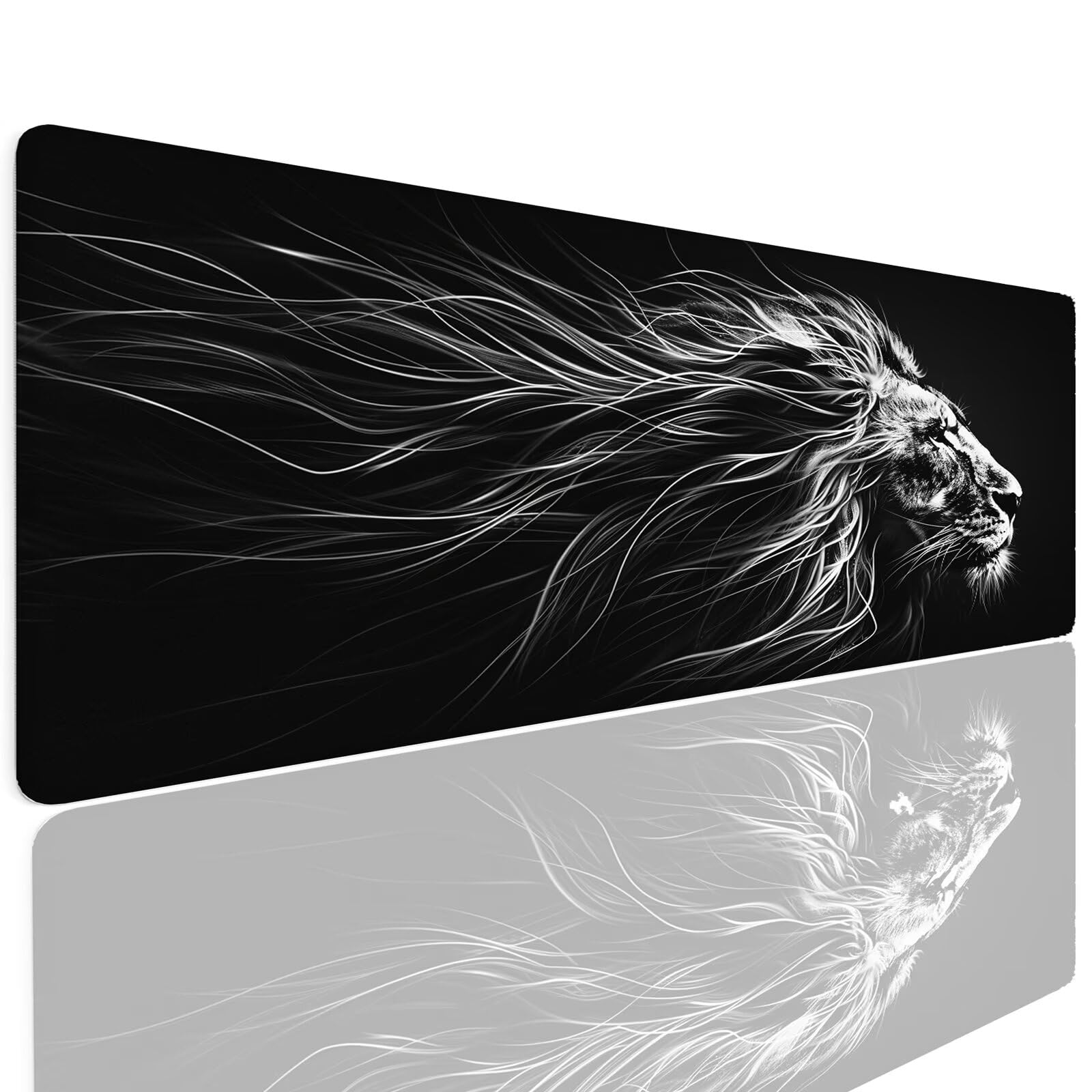 Gamingowa podkładka pod mysz XXL, 1000 x 500 x 4 mm, podkładka pod mysz, wodoodporna, antypoślizgowa, duże przeszyte krawędzie, poprawia precyzję i prędkość 4-699