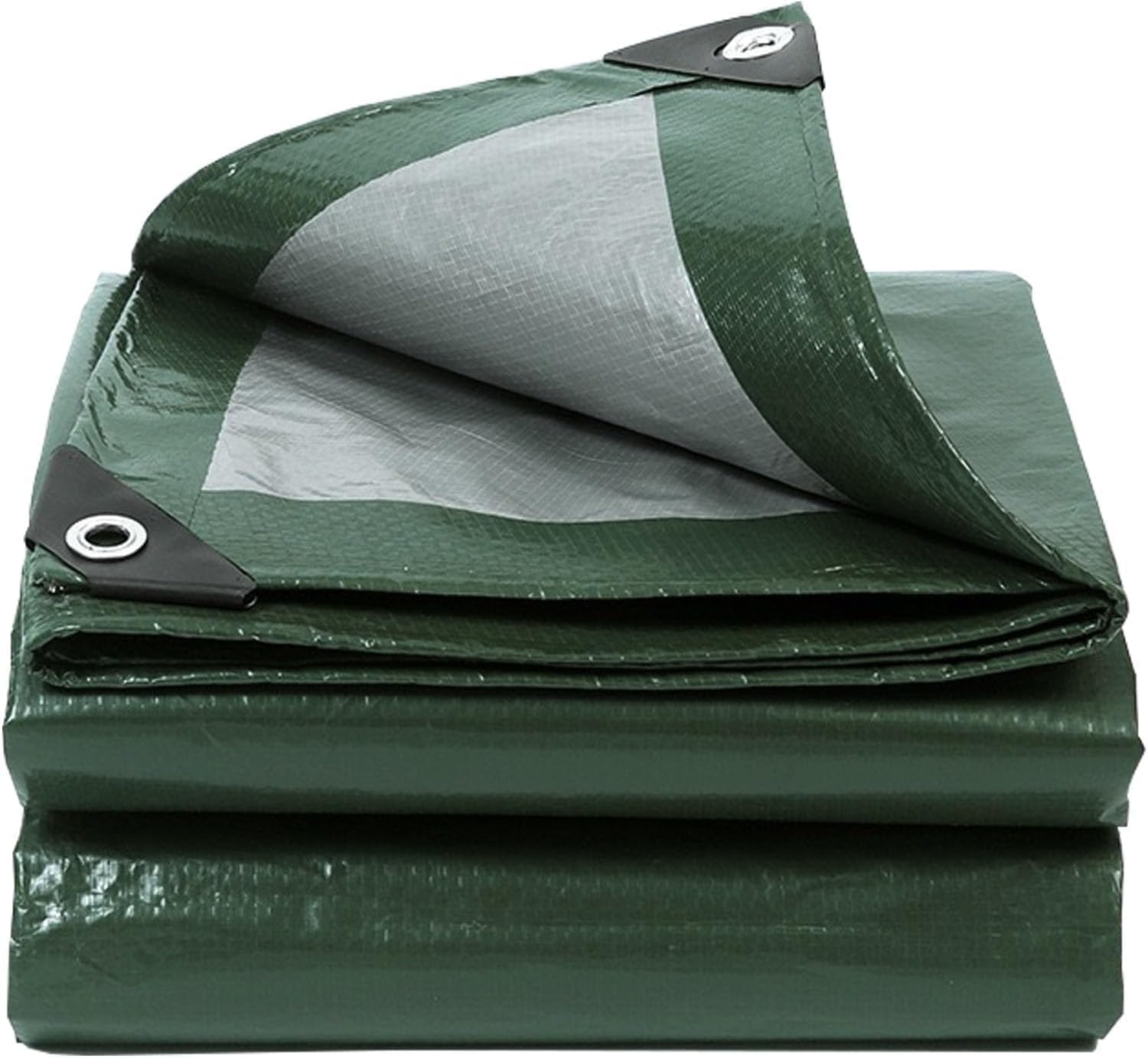 Tarpaulin Waterproof Heavy-Duty for Outdoor,6x9m 130GSM Polyethylene Tarp Cover with Grommets,UV/Tear Resistant PE Tarpaulin Sheet for Patio Enclosures for Plants Gardens Chicken Coops — image 1