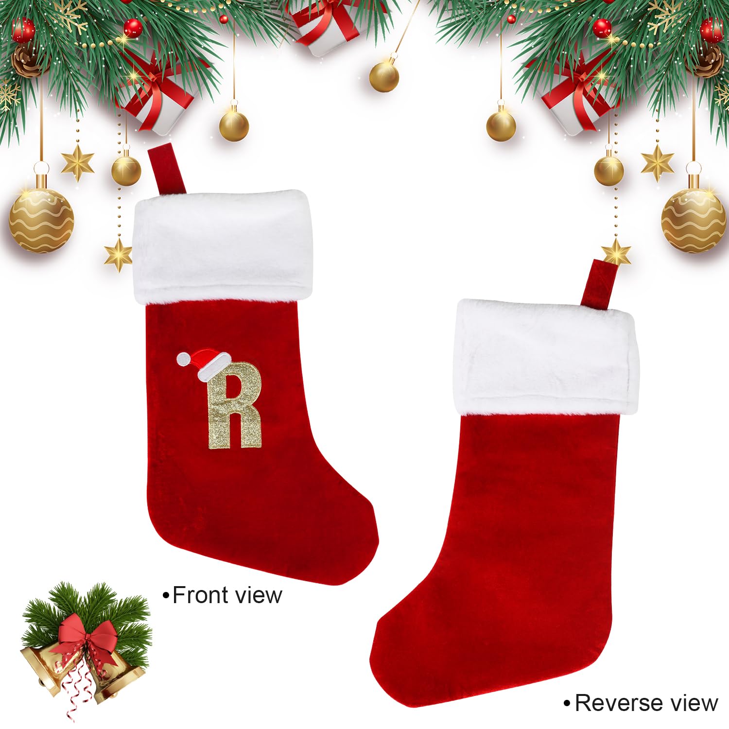 VEYLIN Christmas Stockings with Letters - Image 4