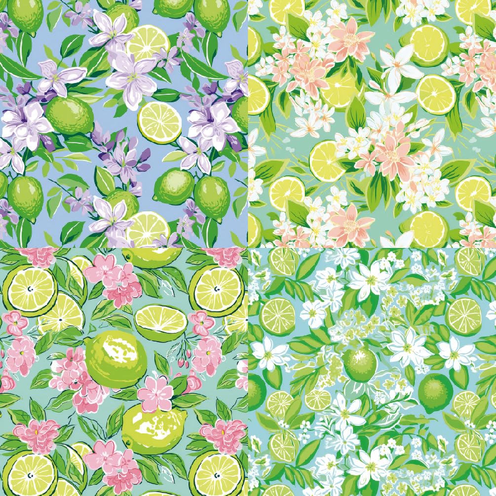 Carta per Scrapbooking, 6"x6", 48 Fogli di Carta con Motivo Floreale in Seta, cartoncino Primaverile monofacciale, Carta Decorativa Artigianale da 160 g/m²(348)